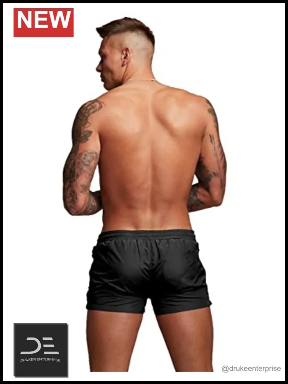 Mens Swim Trunks with Zipper Pockets Quick Dry Athletic Shorts